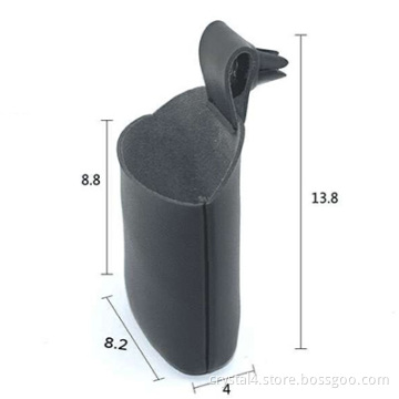 Car airlet phone leather pouch holder